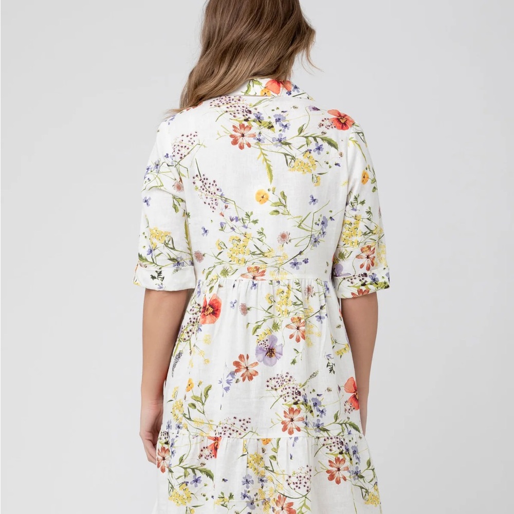 Ripe White Floral Maternity Dress - Picture 3 of 9